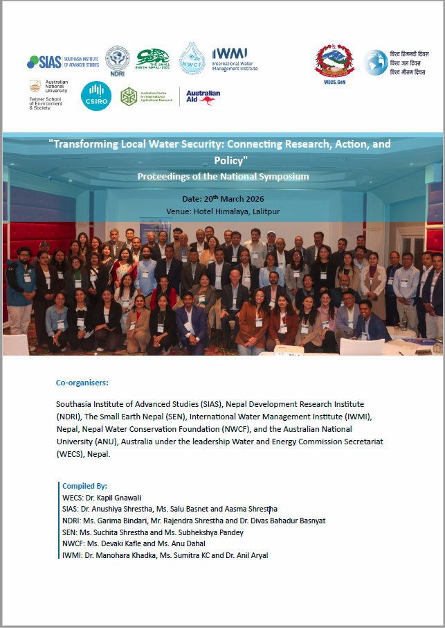 Transforming Local Water Security: Connecting Research, Action, and Policy<br><i>Proceedings of the National Symposium</i>